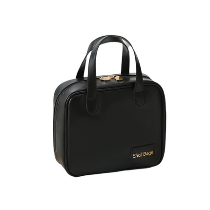 Makeup Pouch Cosmetic Shell Bag black 21x8x19cm
