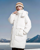 SS Mid-length Winter Jacket Beige