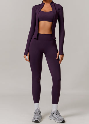 SS Yoga 3-P’s Set Plum Purple