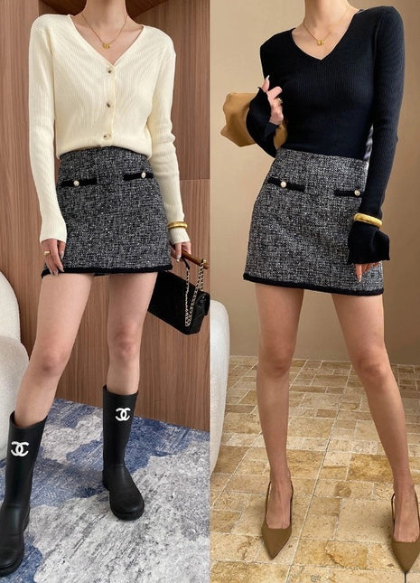 SS French Style Skirt Black