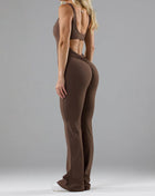 SS Women’s Yoga Bodysuit Light Brown