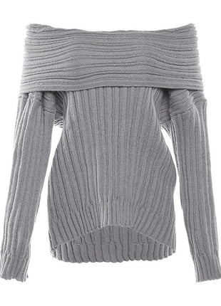 SS Off-the-shoulder Sweater Gray
