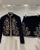 SS Leaf Suit dark blue