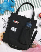SS Canvas Shoulder bag Black