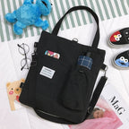 SS Canvas Shoulder bag Black