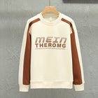 Men's Loose-fitting Casual Pullover Beige