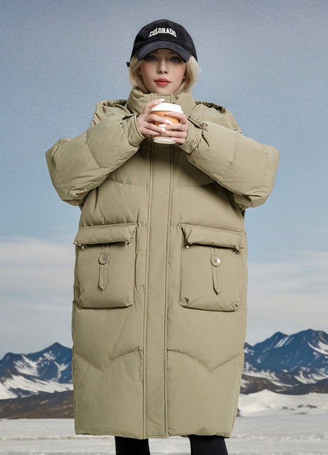 SS Mid-length Winter Jacket Green