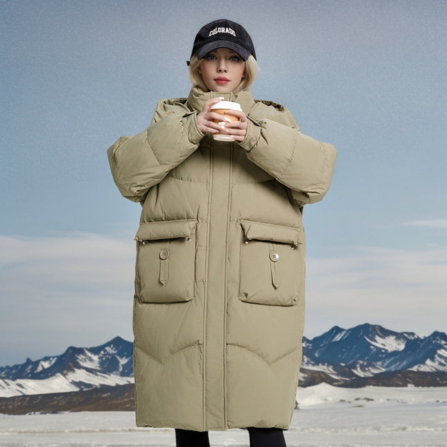 SS Mid-length Winter Jacket Green