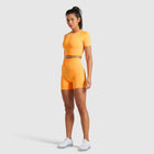 Seamless Knitted Yoga Set Orange