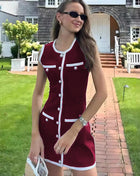 SS Classic Dress Wine red