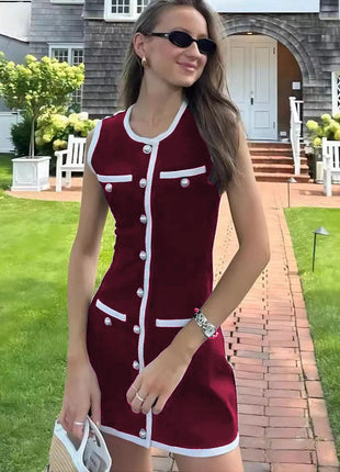 SS Classic Dress Wine red