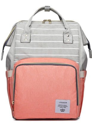 SS Maternity Nappy Bag Pink stripe