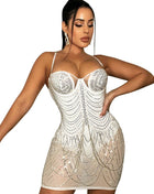 SS Tassel Party Dress White