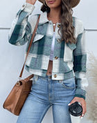 SS Cropped Jacket Green
