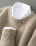 SS Men's Sweater Camel Round Neck