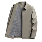 Men's Casual Collar Jacket Khaki