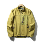 Retro Patchwork Sports Coat Yellow
