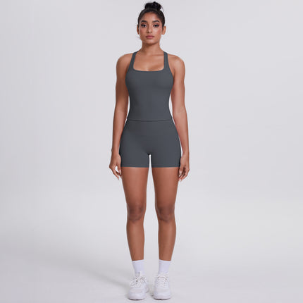 Brushed Outdoor Running Yoga Suit Graphite Gray