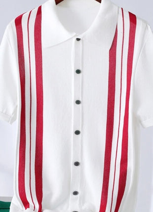 SS Men's Stripes Polo T-Shirt