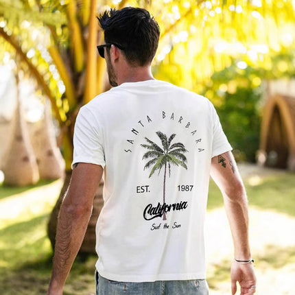 Men's All-matching Fashion Casual Top White
