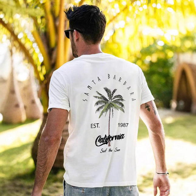 Men's All-matching Fashion Casual Top White