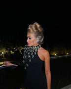 Diamond Set Bandage One-piece Dress