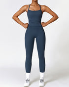 SS Yoga Suit Navy Blue