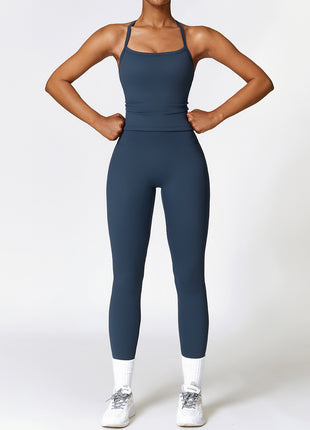 SS Yoga Suit Navy Blue