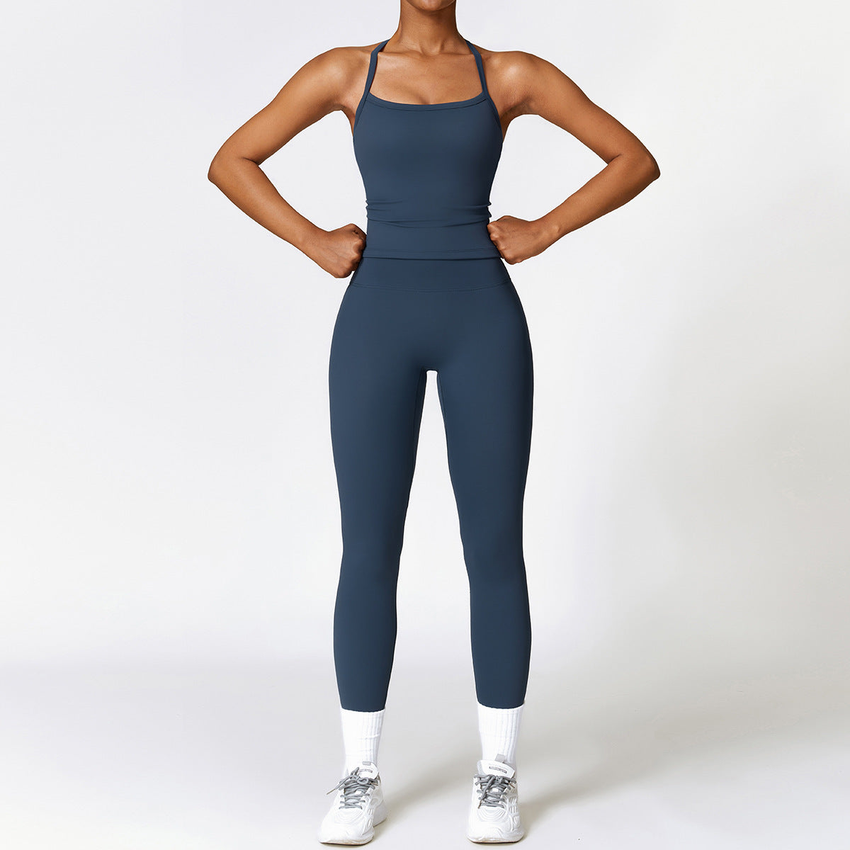 SS Yoga Suit Navy Blue