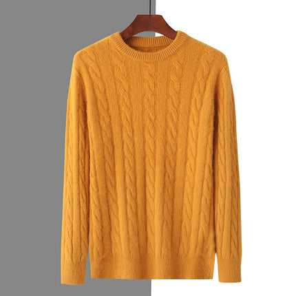 Men's Mink Sweater Orange