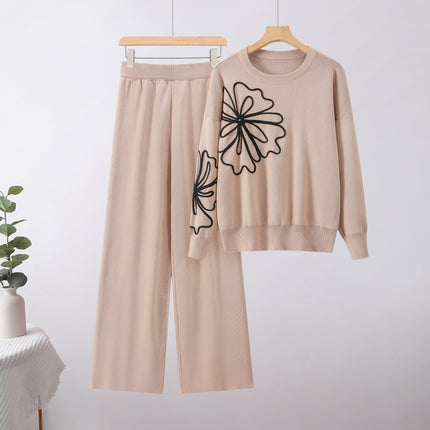 SS Two-piece Suit Khaki Free size