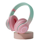 Gradient Bluetooth Headset Foldable Wireless Pink