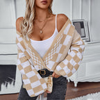 Women Sweater Lantern Sleeve