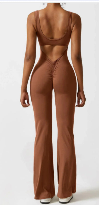 Women’s Tight Yoga Bodysuit Hollow Seamless Color3