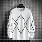 Fertiliser Enlarged Casual Spring And Autumn Sweater White