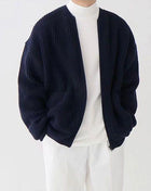 SS Men’s Cardigan Coat dark blue