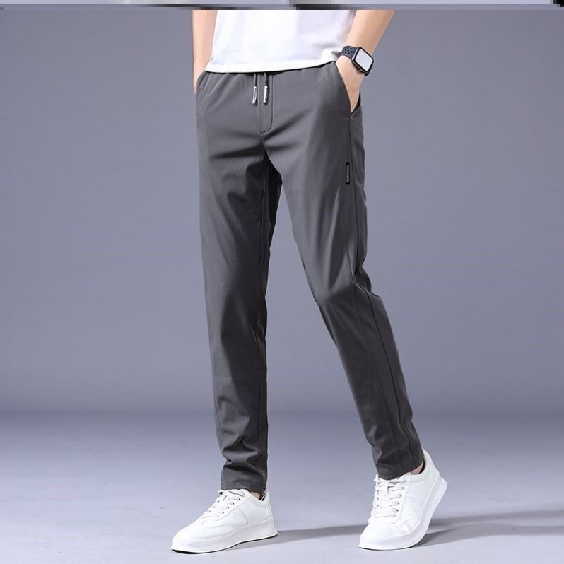Loose Straight men's Sweatpants Grey