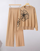 SS Two-piece Suit caramel Free size