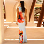 Women's Elegant Floral Print Dress
