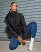 SS Short Padded Jacket Black