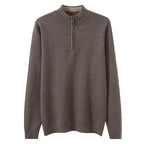 Men's Half Zipper Worsted Wool Sweater