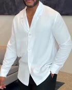 SS Button-down Shirt White