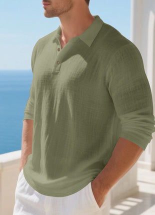 SS Men's Long Shirt Army green