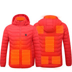 New Heated Thermal Men's Winter Jacket Red Zone8