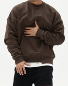 SS Men's Pullover Brown