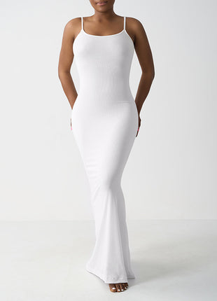 SS Sling Dress White