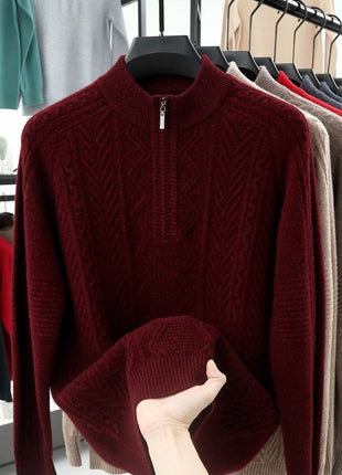 SS Men's Sweater Wine red