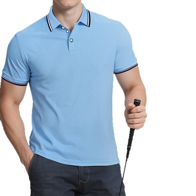 Men's Lapels Top sky blue