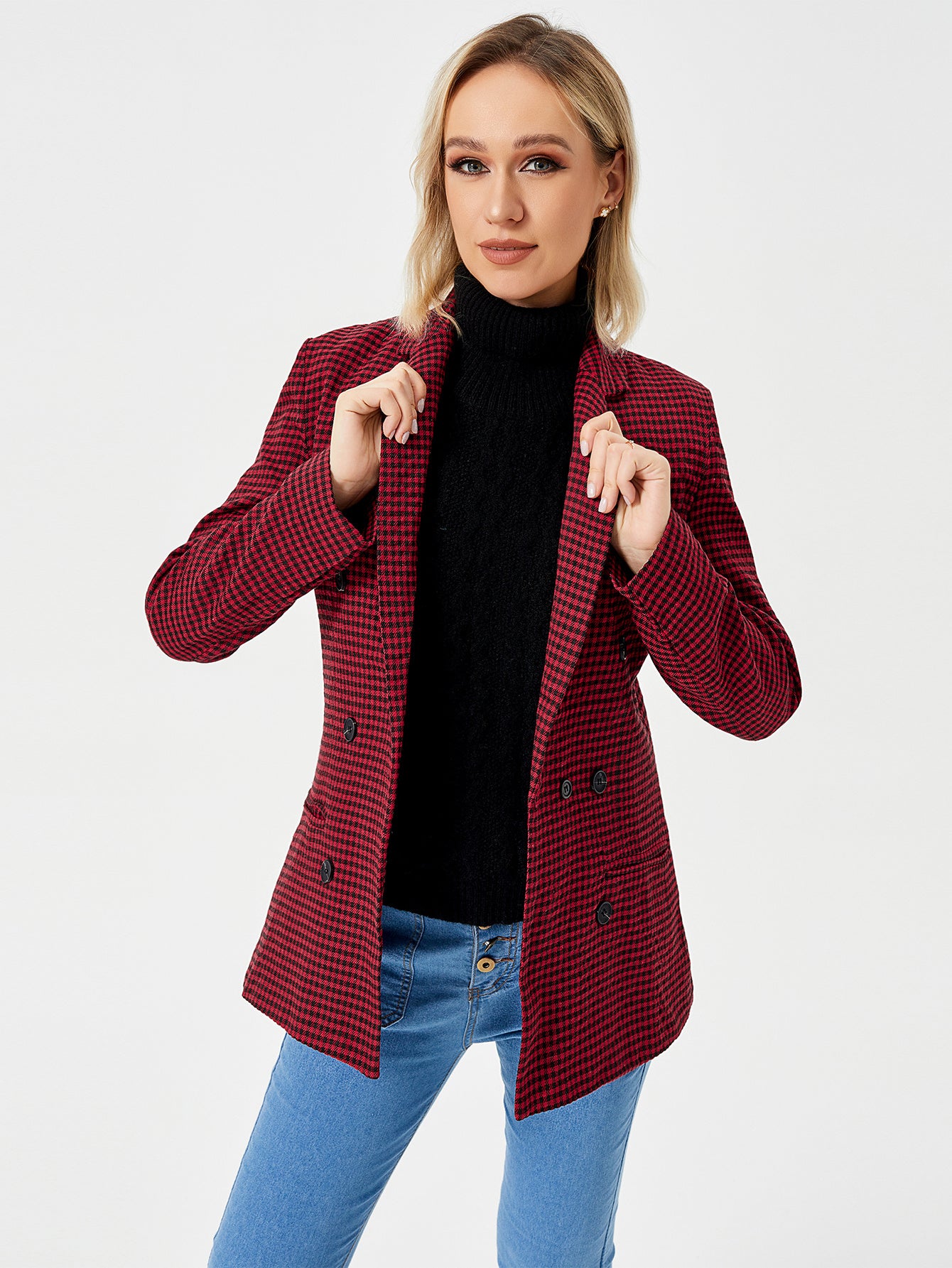 Womens Casual Blazer Jacket