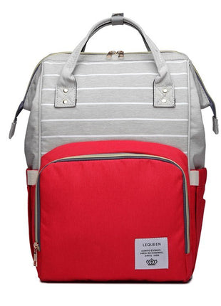 SS Maternity Nappy Bag Red stripe